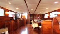 Gulet Capricorn -  Main Salon looking Aft